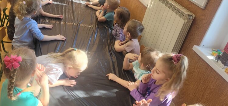 Sadzenie cebulek przez grupę Biedronki