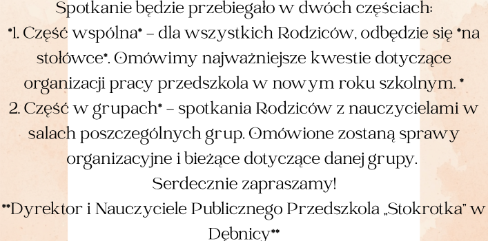 ZEBRANIE ORGANIZACYJNE